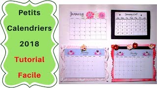 Comment faire un Mini Calendrier  Tutoriel facile [upl. by Amzaj81]