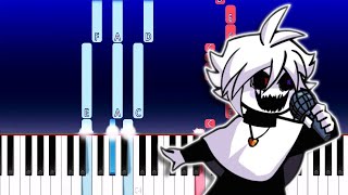 Friday Night Funkin  Mod Showcase The X Event VS XCHARA Overwrite Piano Tutorial [upl. by Alberik]