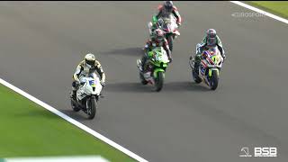 Pirelli National Superstock Championship Round 8 Silverstone highlights Race 1 [upl. by Darian]