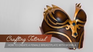 Crafting Tutorial  Create a female Breastplate with worbla ENG [upl. by Utas]