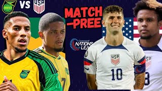 Jamaica vs USA Match PREEview  Prediction and Starting XI  Reggae Boyz Concacaf Nations League 🔥 [upl. by Court]