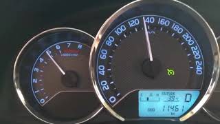 Corolla Gli 2016 model top speed on NH5 [upl. by Ced]