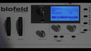 Waldorf Blofeld Vocal Formant Filter und SprachSynthese [upl. by Attey]