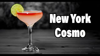 How To Make A New York Cosmo Cocktail  Booze On The Rocks [upl. by Eylatan]