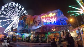 Schreckliche Horror Thrill Geisterbahn in England  Ghost Train  POV  Goose Fair Nottingham [upl. by Alten408]