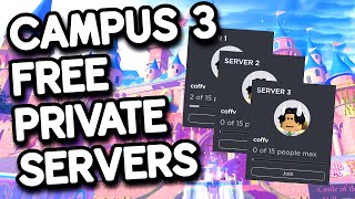 FREE ROYALE HIGH PRIVATE SERVERS CAMPUS 3 [upl. by Nored]