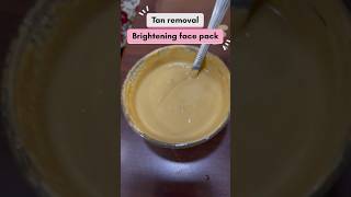 Tan removal brightening face pack at home facepack skinbrightening [upl. by Enier466]