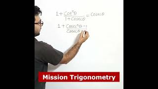 Trigonometric identities  Trigonometry  Class 10  CBSE  ICSE  Maths shorts [upl. by Darryl826]