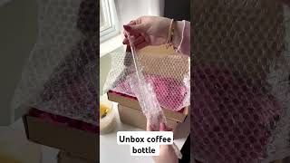 unboxing coffee bottle ❤️🖤 subscribe unboxing viralvideo girlschannels [upl. by Norved574]