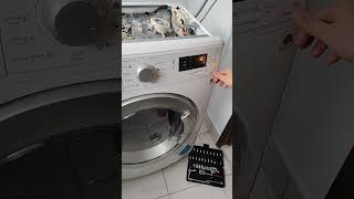 Electrolux Wash n Dry System 7kg5kg Machine Model EWW12742 Fix door can open problem [upl. by Hara613]