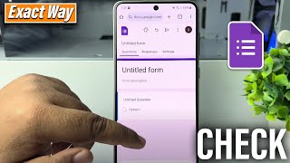 How To Check google form Responses on Phone [upl. by Redwine]