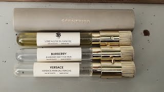 SCENTBIRD NEWYORK PERFUME REVIEW STRENGTHINSANTAL BURBERRY VERSACE [upl. by Lak]