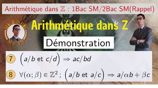 Arithmétique dans Z — Proposition avec démonstration — 1Bac SM  2Bac SMRappel [upl. by Anilejna]