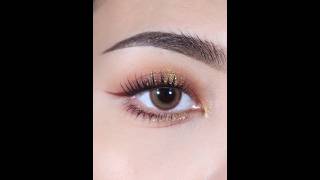 Easy Daily Eye Makeup Tutorial  Deep Rich Golden Brown Lookquot shortsfeed eyemakeup [upl. by Ahselef902]