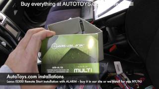 Lexus IS300 Remote Start Idatalink Dei installation by Autotoyscom [upl. by Idzik920]