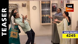 Bagha ने तोड़ा Bhide का Fridge  TMKOC New Episode 4245 Teaser  SAB Universe [upl. by Aicirtam]