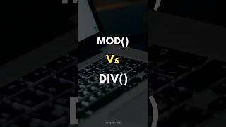 SQL MOD Vs DIV ✍️ [upl. by Aknahs]