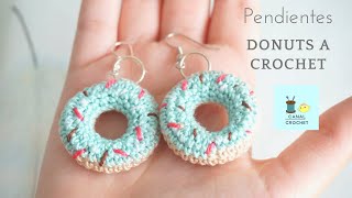 Pendientes donuts a crochet [upl. by Morganstein983]