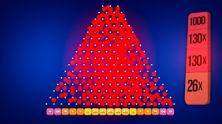 DROPPING 1000 BALLS ON PLINKO [upl. by Bigler31]