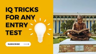 IQ tricks For any Entry Test Quick Learning [upl. by Neelyhtak952]