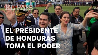 Juan Orlando toma posesión como presidente de la mitad de Honduras  Internacional [upl. by Adnimra31]