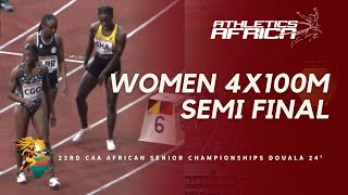 LIBERIA 🇱🇷 4293  DOUALA 24  23rd African Athletics Senior Championships  Women’s 4x100m SF 1 [upl. by Hax]