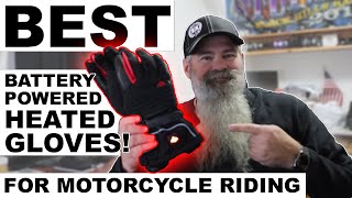 BEST Battery Powered HEATED GLOVES for Motorcycle Riding  SabotHeat [upl. by Aimekahs]