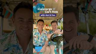 Concierge cart ride with Ant amp Dec 😎 tui antanddec happinessambassadors trending holiday [upl. by Chaille158]