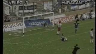 Clausura 1993  Fecha 5  Vélez 3  Huracán 0 [upl. by Wyne]