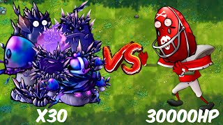 PVZ 1 Fusion Challenge 300 Plants Fusion VS 30000 Football Nut Zombie  Who Will Win [upl. by Maryrose]