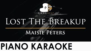 Maisie Peters  Lost The Breakup  Piano Karaoke Instrumental Cover with Lyrics [upl. by Nye]