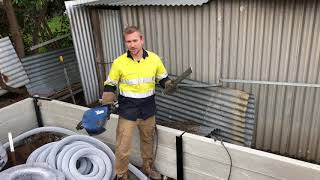 How to Attach or weld a colourbond fence ontop of a concrete sleeper retaining wall by GORILLA WALL [upl. by Kissner]