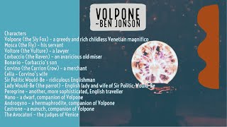 Volpone Play by Ben Jonson Summary [upl. by Ahsiuqal]