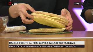 Tarde XTRA Receta de rogel con Samantha Casais [upl. by Cleaves]