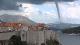 Waterspout Dubrovnik Croatia [upl. by Zorah387]