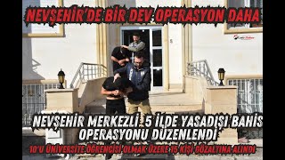 Nevşehir’de yasa dışı bahis operasyonu 10’u öğrenci 15 kişi gözaltına alındı [upl. by Ai]