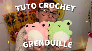 TUTO GRENOUILLE AU CROCHET AMIGURUMI FACILE  FROG FRENCH CROCHET TUTORIAL AMIGURUMI EASY ✨🐸 [upl. by Doralynne]