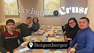 trying out breakfast at Crust by Rusk Steigenberger Hotel [upl. by Akeber504]