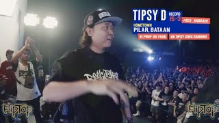 Tipsy D All 3 Rounds vs Batang Rebelde  Unibersikulo 12 [upl. by Atsyrk544]