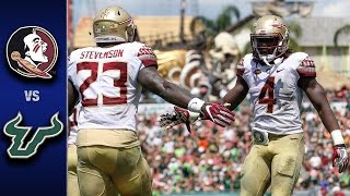 FSU vs USF Football Highlights 2016 [upl. by Aihcsrop670]