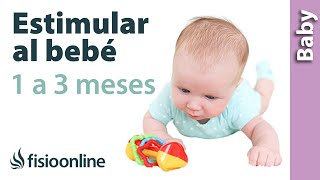 5 ejercicios para ESTIMULAR A MI BEBÉ de 1 a 3 MESES [upl. by Orola]