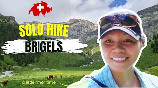 Switzerland VLOG Brigels Breil So many COWS trekherwilson solohiking swissalps [upl. by Attenauq]