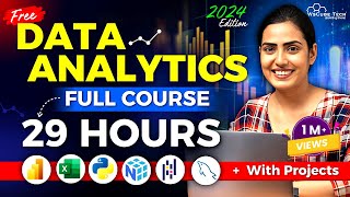 Data Analytics FULL Course for Beginners to Pro in 29 HOURS  2024 Edition [upl. by Skoorb812]