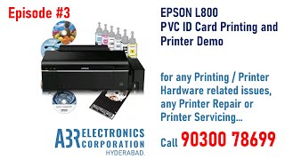 EPSON L800 PVC ID Card Printing Demo FREE Phoshop Template and Drivers quotLink in Descriptionquot [upl. by Htebi]