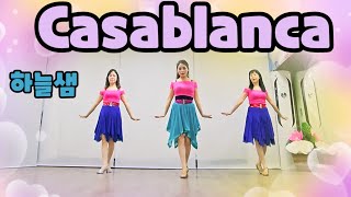 CasablancaLine Dance 카사블랑카 올드팝송💥도봉산역영상반라인댄스자격증💥문의01024099753 [upl. by Terrill]