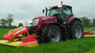 2018 McCormick X8660 Tractor With Pottinger Triple Mower Conditioner [upl. by Lawrenson]