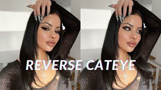 reverse cateye makeup tutorial [upl. by Kristien700]