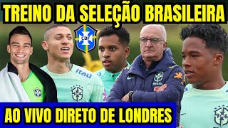 AO VIVO TREINO DA SELEÇÃO BRASILEIRA DIRETO DE LONDRES [upl. by Hermie119]