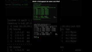 Como Medir o Throughput de Redes com iPerf  windows cmd linux terminal redes infraestrutura [upl. by Rosen]