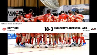 NLB Runde 2 UHC Thun vs Unihockey Langenthal Aarwangen 22092024 [upl. by Notsae]